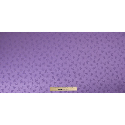 Purple Heart Floral Woven Polyester Lining Full