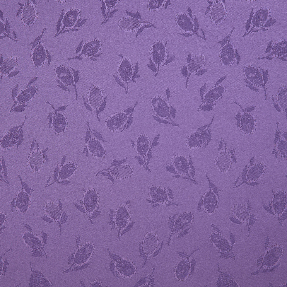 Purple Heart Floral Woven Polyester Lining