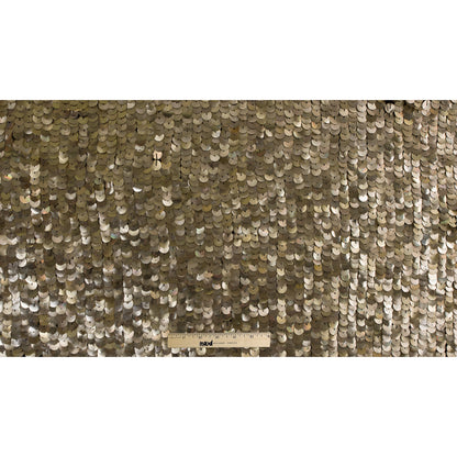 Phillip Lim Gold Large Circle Sequins on Black Georgette - Full