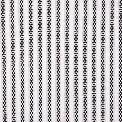Ecru Ribbed Knit/Novelty Netting