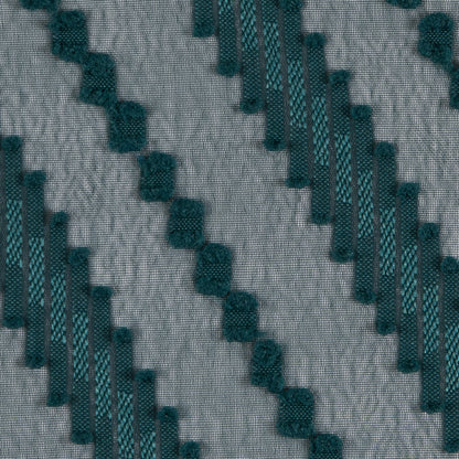 Famous NYC Designer Forest Green Diagonal Burnout Chiffon - Detail