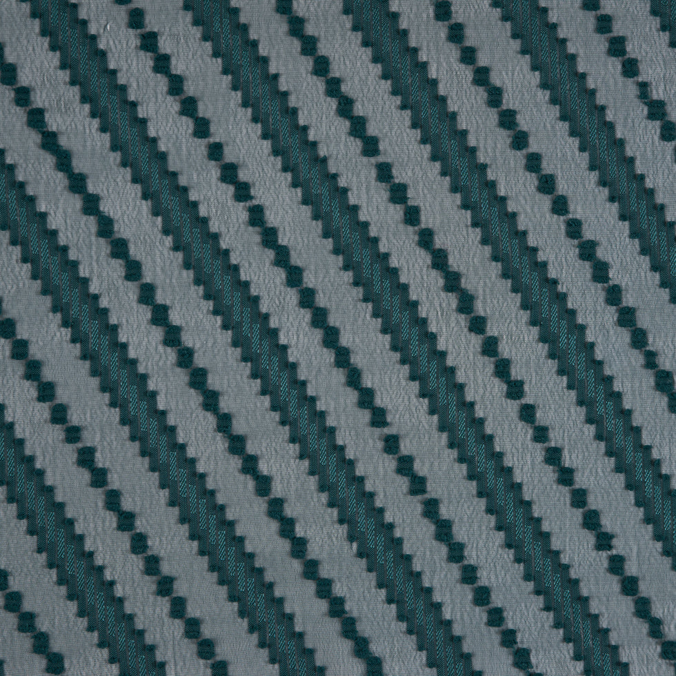 Famous NYC Designer Forest Green Diagonal Burnout Chiffon