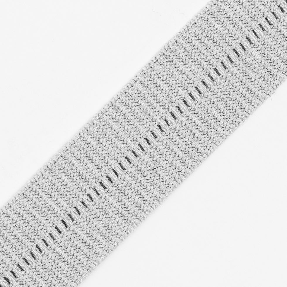 Gray Stretch Fold Over Grosgrain - 0.625" Detail