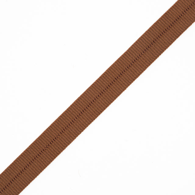 Brown Stretch Fold Over Grosgrain - 0.625