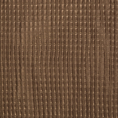 Small Brown Quilted Lamb Hide w/ Black Knit Backing Detail