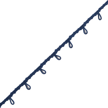 Blue Button Loop Braid - 0.625