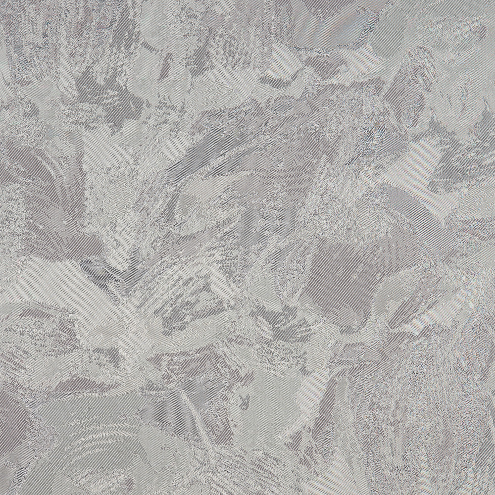 Metallic Silver/Gray Abstract Jacquard/Brocade