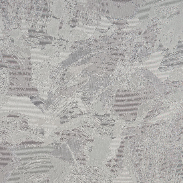 Metallic Silver/Gray Abstract Jacquard/Brocade