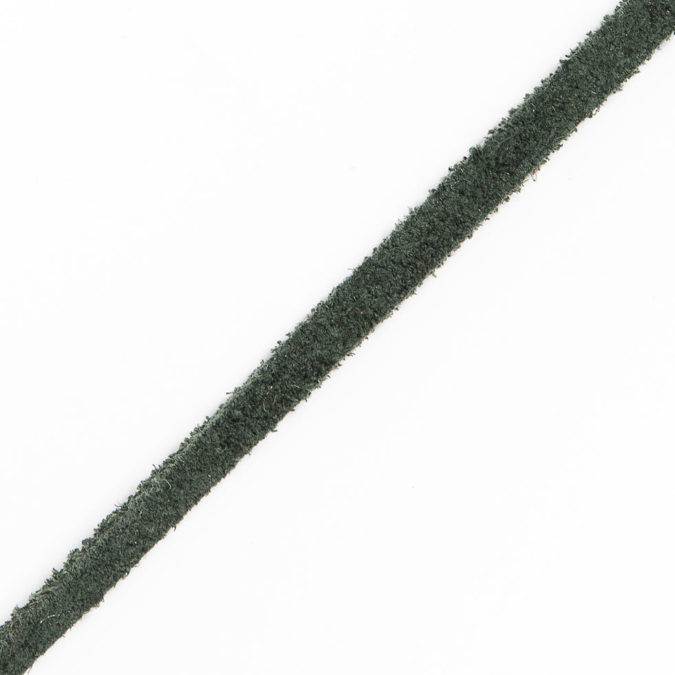 Hunter Green Suede Cord - 0.125 - Detail