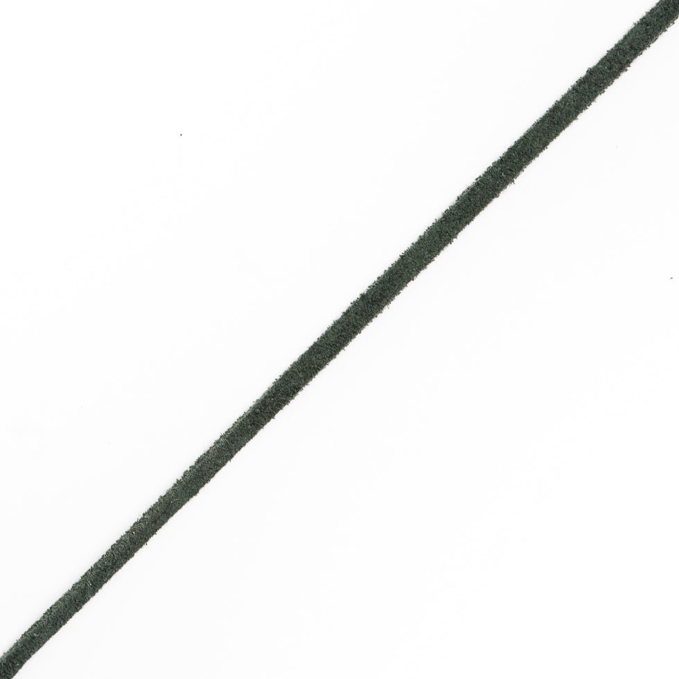 Hunter Green Suede Cord - 0.125