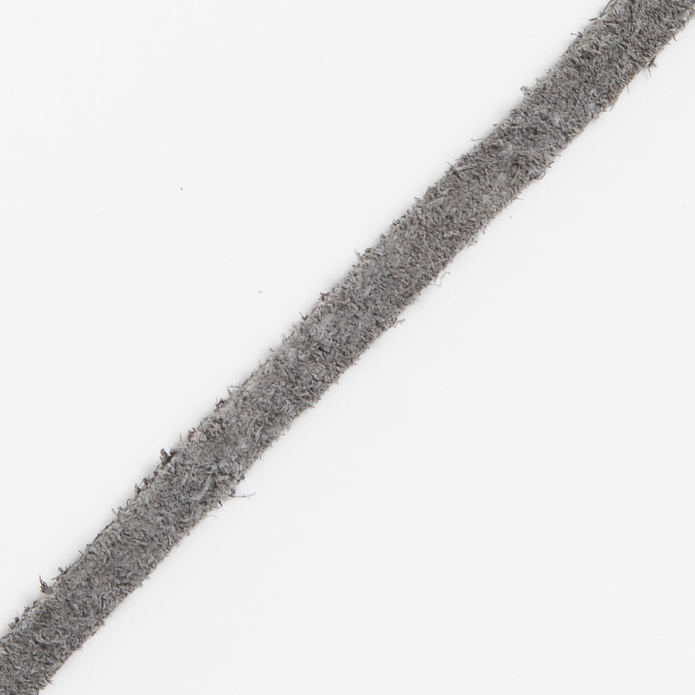 Gray Suede Cord - 0.125 - Detail