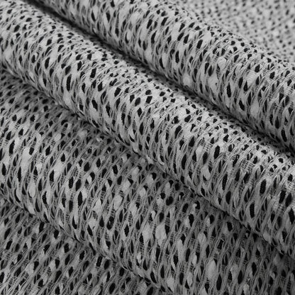 Black/White Novelty Blended Tweed - Folded