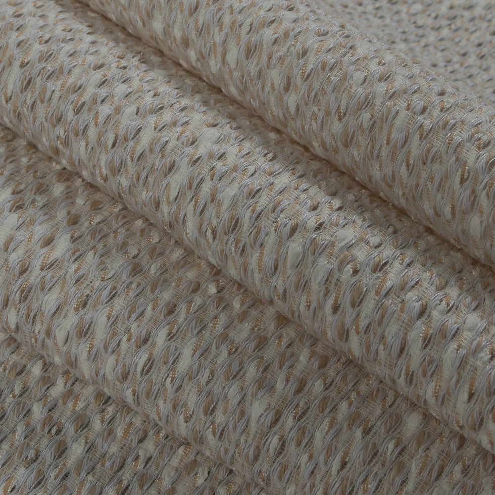 Cream/White/Beige Novelty Blended Tweed Detail