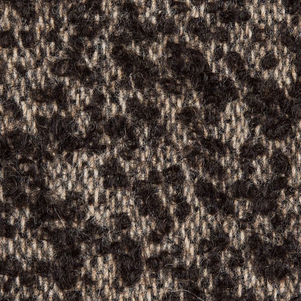 Turkish Coffee/White Swan Spotted Wool Boucle Detail