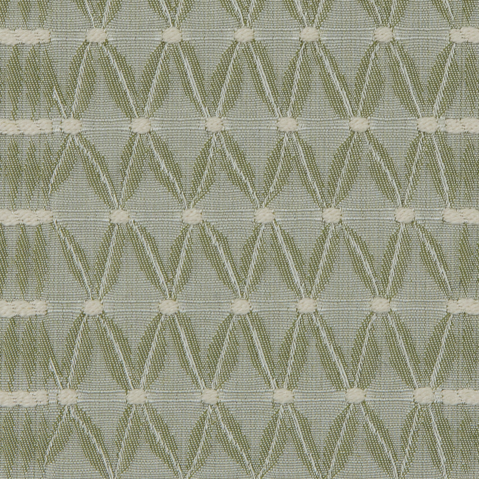 Whisper Green Textural Chevron Striped Woven Detail