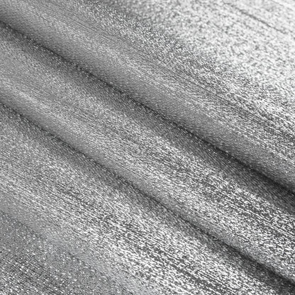 Metallic Silver Woven Lame - Detail