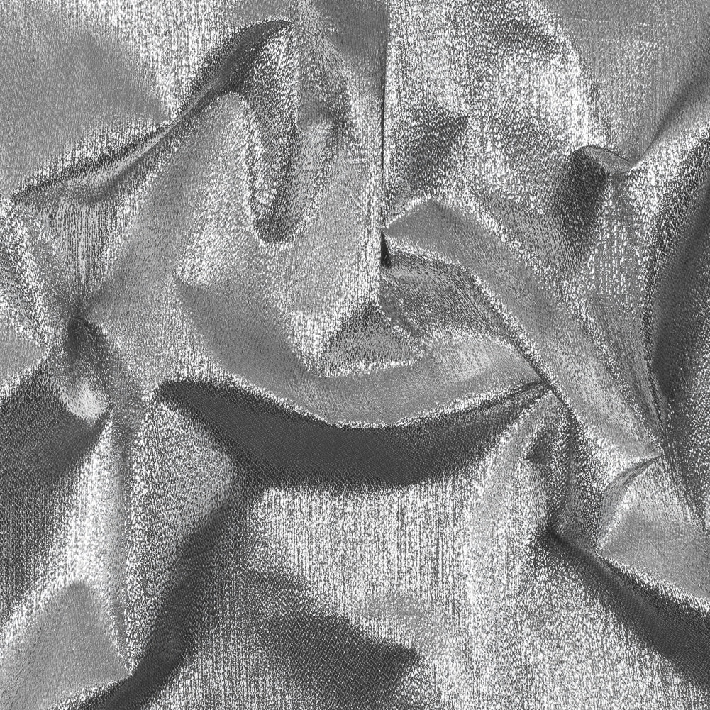 Metallic Silver Woven Lame