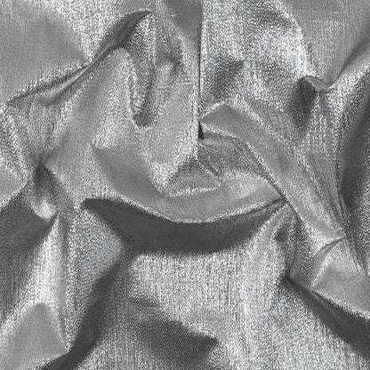 Metallic Silver Woven Lame
