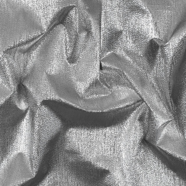 Metallic Silver Woven Lame
