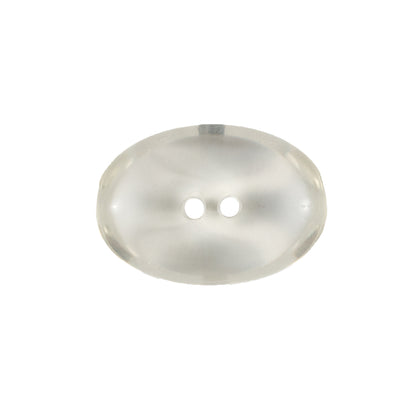 Clear Oval Plastic Button - 36L/23MM Detail