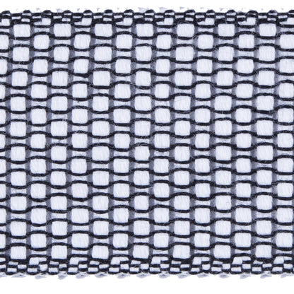 Black and White Woven Trim - 1.5" Detail