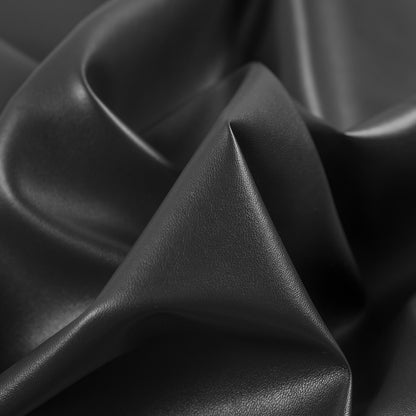 Black Stretch Faux Leather/Vinyl Full