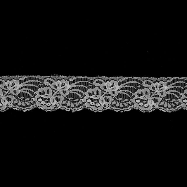 Off-White Laced Netting Trim - 2.5