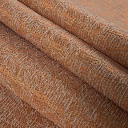 Muskmelon/Beached Sand Abstract Cotton Polyester Brocade Folded