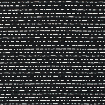Black/White Striped Cotton Brocade