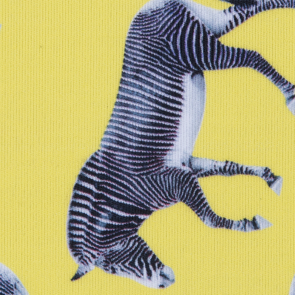 Compression Swimwear Tricot, UV Protective with Aloe Vera Microcapsules - Yellow Zebras - Caye Collection Full
