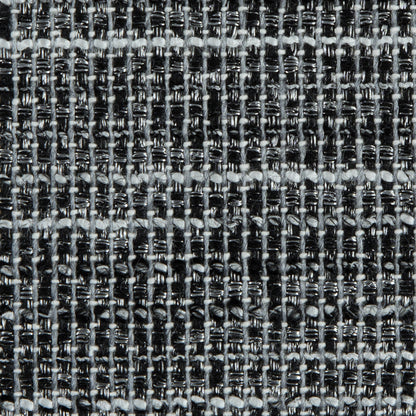 Black/White Blended Cotton Tweed Detail