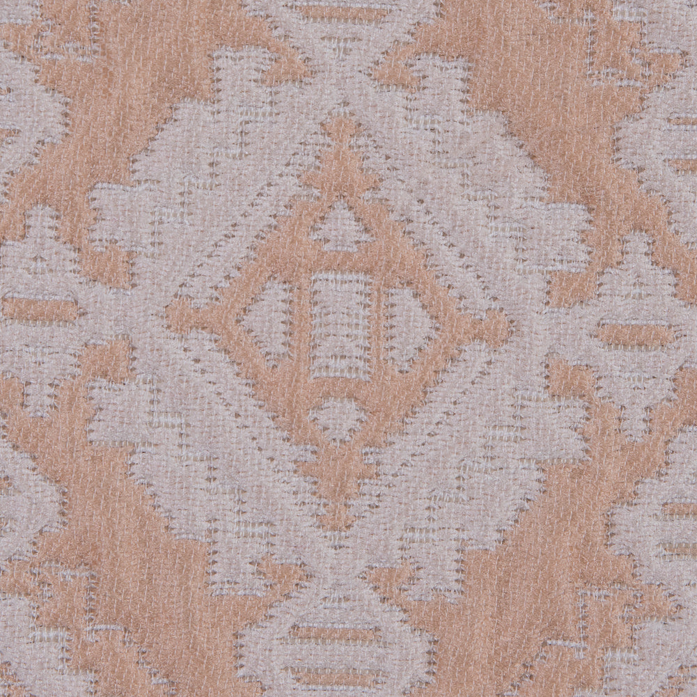 Apricot/Cream Geometric Brocade Detail