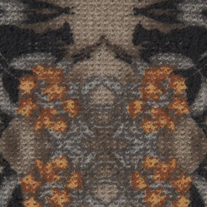 Beige Kaleidoscopic Printed Polyester Chiffon - Detail