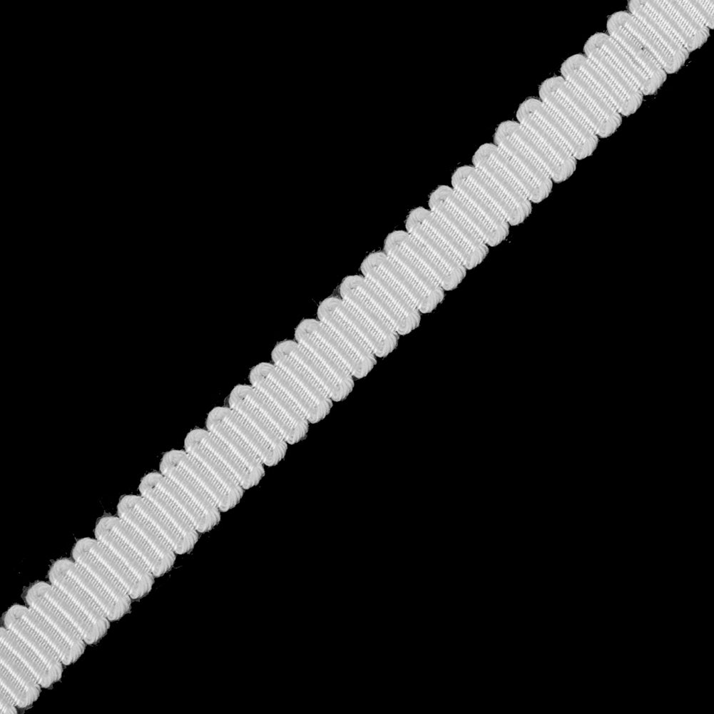 Ivory Petersham Grosgrain Ribbon - 0.25 - Detail