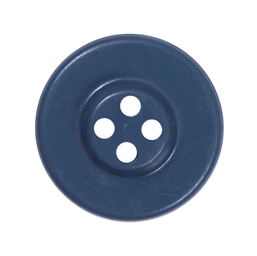 Blue Embossed Anchor Button - 44L/27mm - Detail