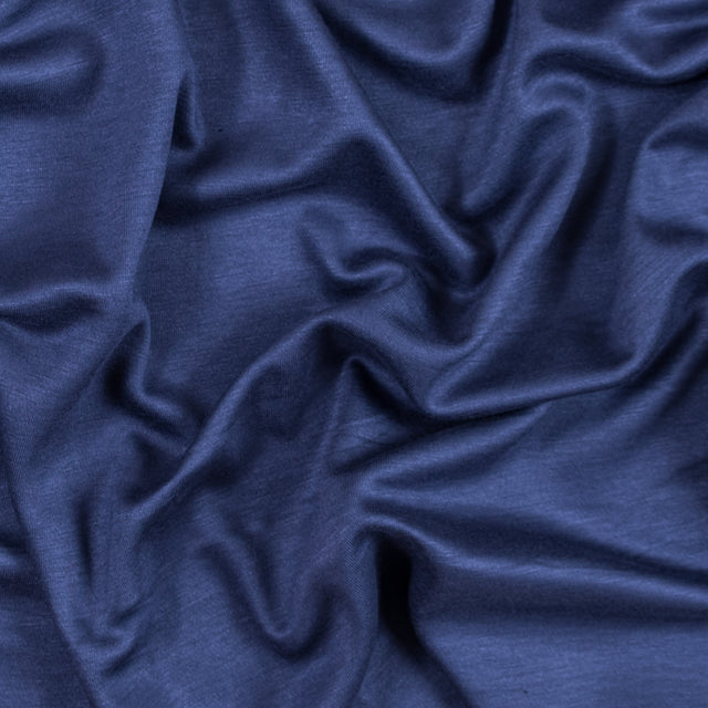 Italian Insignia Blue and Black Reversible Double Knit