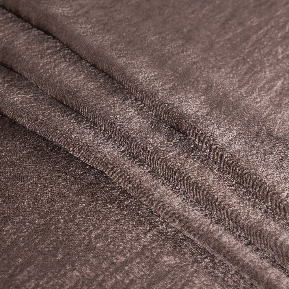 Italian Chocolate Chip Dyed Washed Polyester Dobby Detail