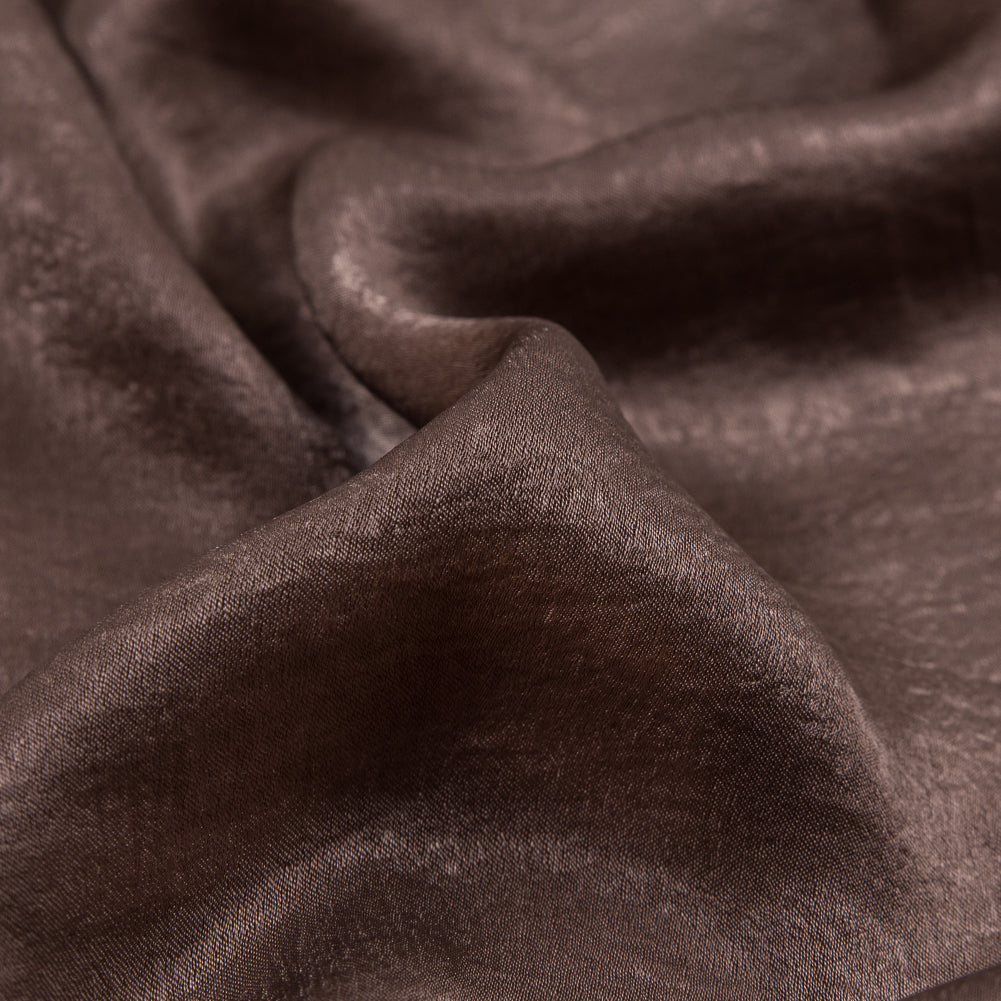 Italian Chocolate Chip Dyed Washed Polyester Dobby Full