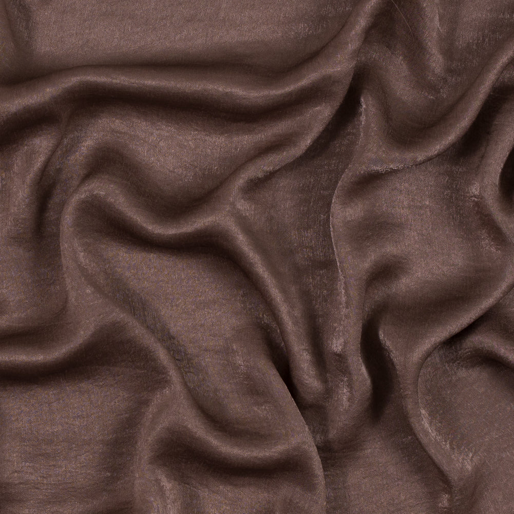 Italian Chocolate Chip Dyed Washed Polyester Dobby