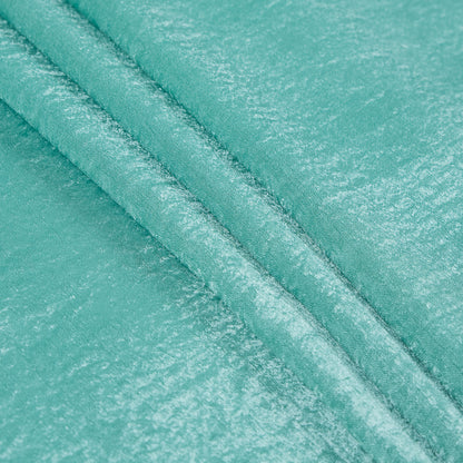 Italian Biscay Green Dyed Washed Polyester Dobby - Detail