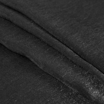 Italian Black Dyed Washed Polyester Dobby Detail
