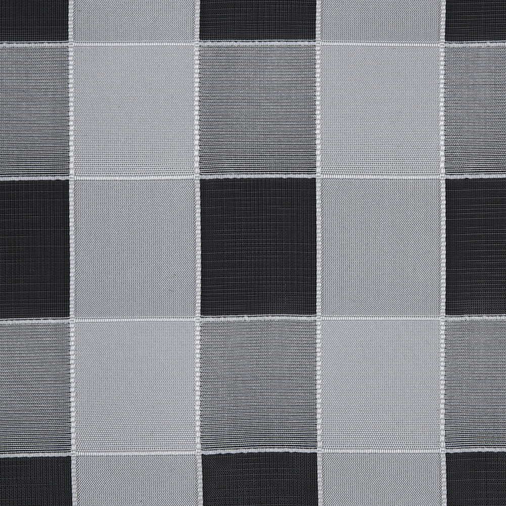 Italian White Checkered Organza - Full