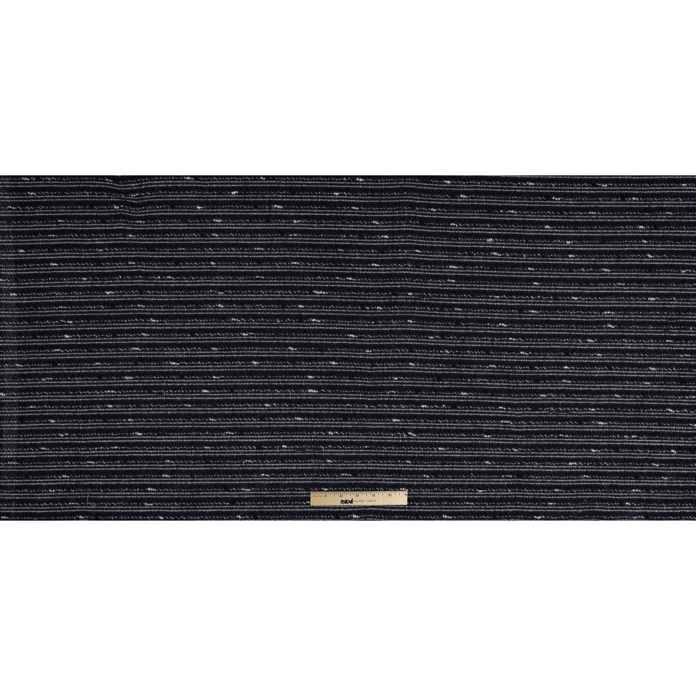 Black and White Striped Novelty Woven Full