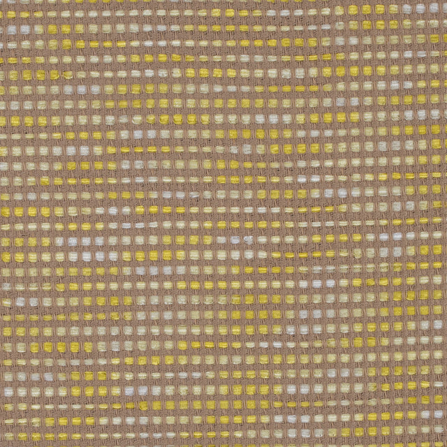 Beige and Yellow Blended Cotton Woven