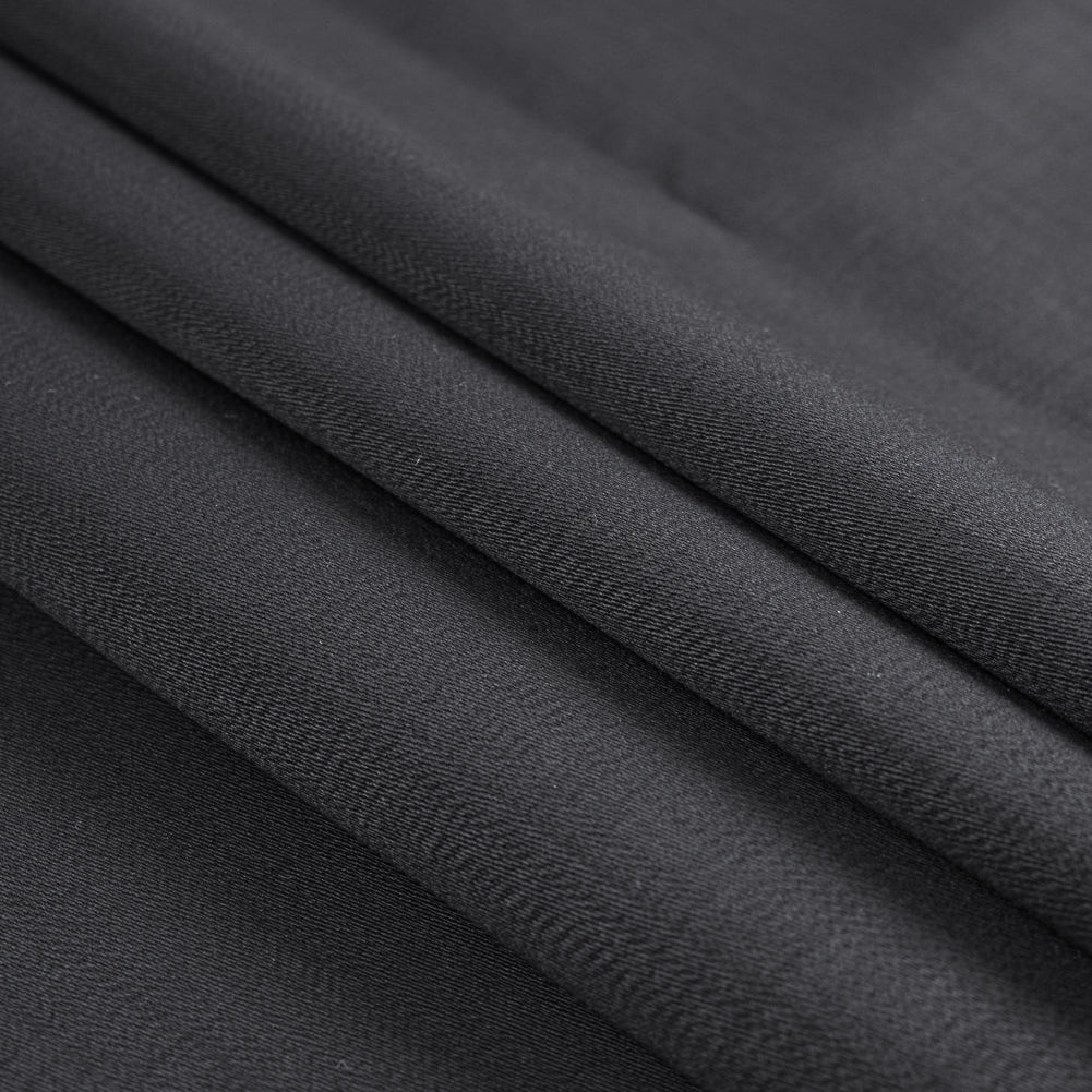 Black Cotton Dobby Folded