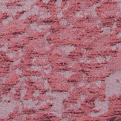 Metallic Red and Candlelight Peach Abstract Brocade Detail