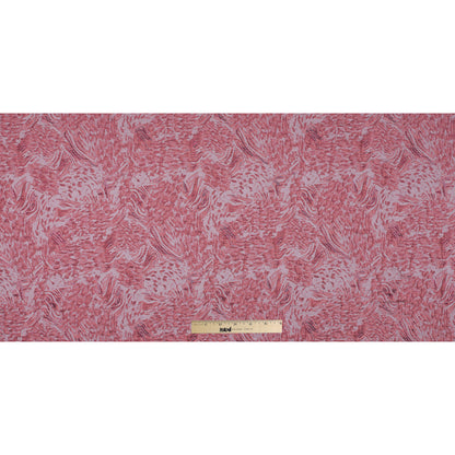 Metallic Red and Candlelight Peach Abstract Brocade Full