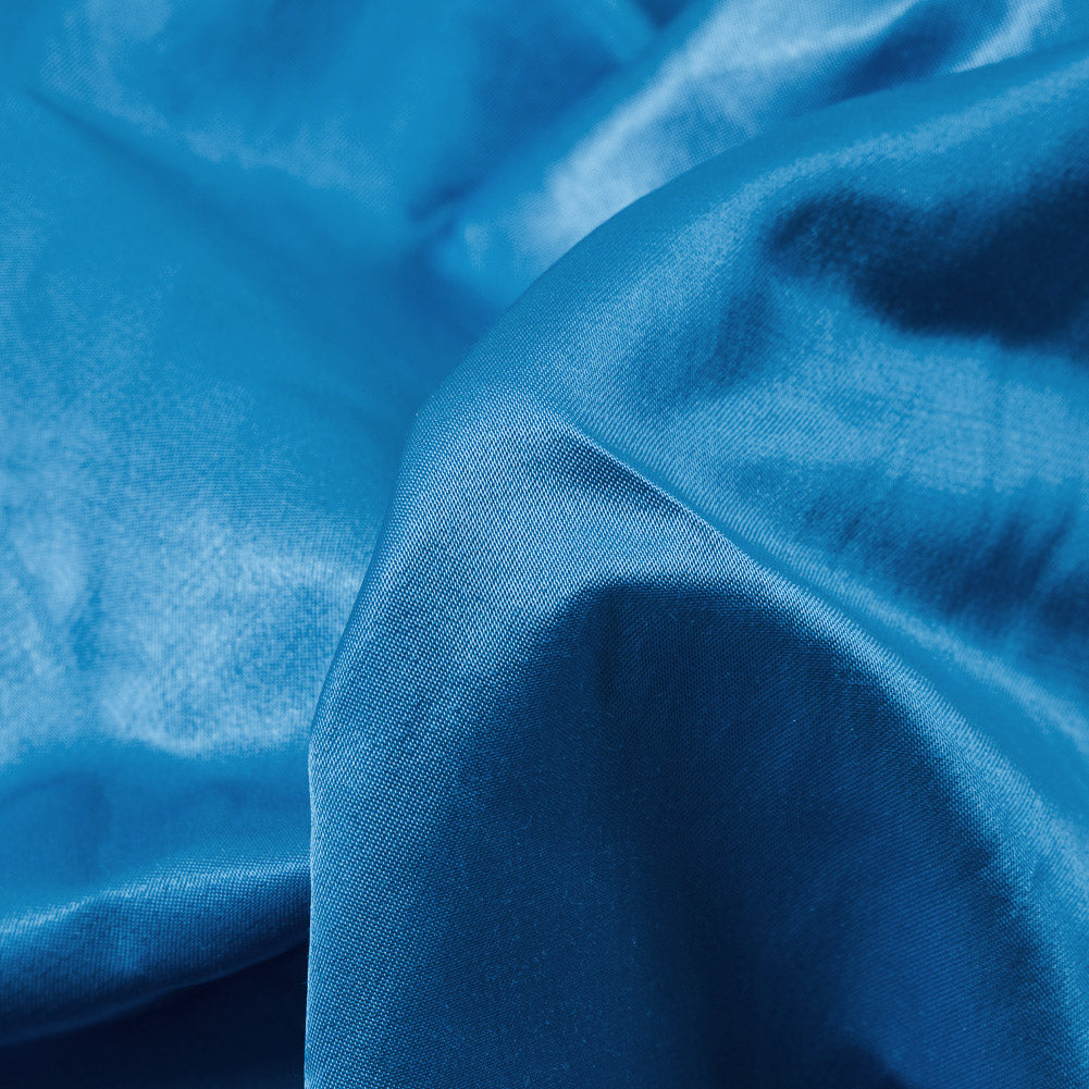 Blue Atoll Blended Polyester Satin Detail