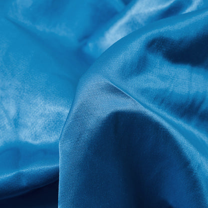 Blue Atoll Blended Polyester Satin Detail