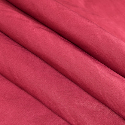 Cranberry Red Blended Polyester Satin - Folded